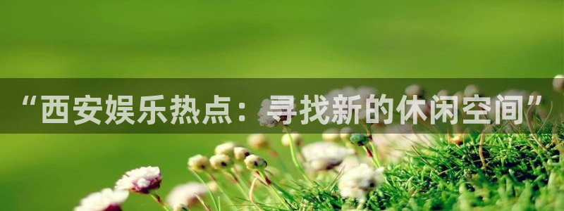 蓝狮娱乐注册链接入口：“西安娱乐热点：寻找新的休闲空间”